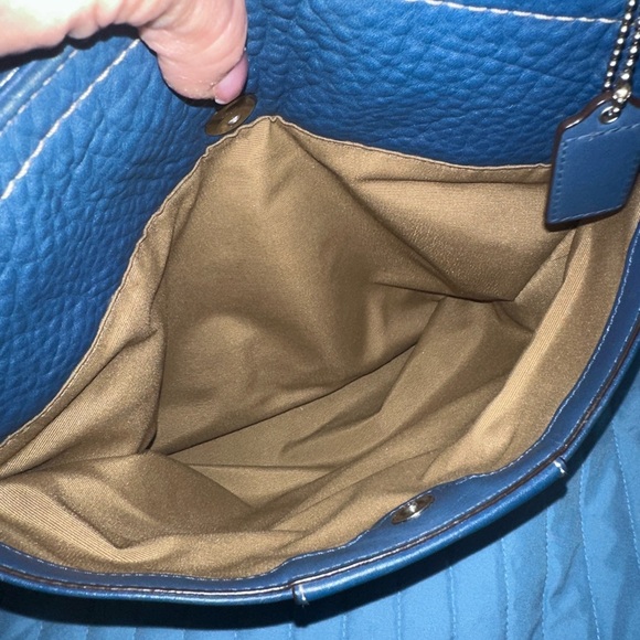 Coach Hamilton F13089 blue pebble leather - Picture 10 of 12